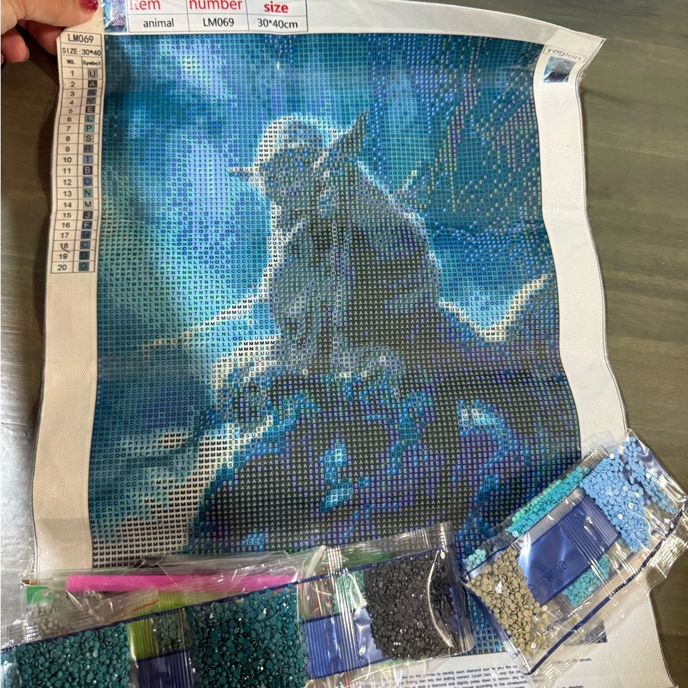 Diamond Painting Kit with Yoda Design (New no tag)